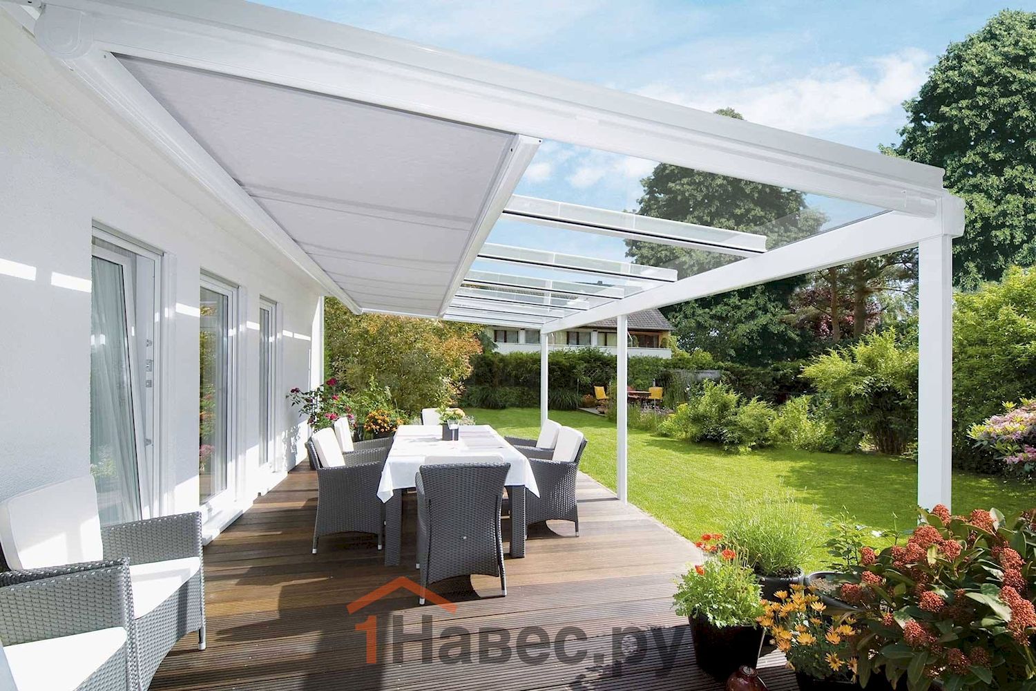 Навес из поликарбоната